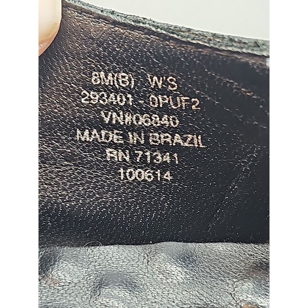 L.L. Bean Black Pebbled Leather Mary Jane Women's Shoes Sz 8 M - Picture 6 of 7
